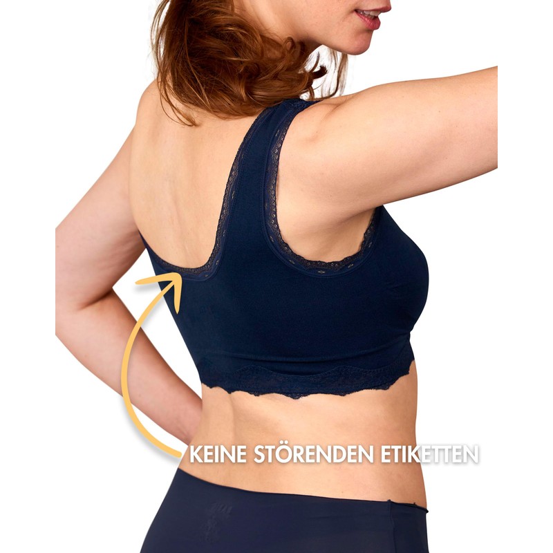 Basic Treasure Pack of 3 Seamless Comfort Bra with Zip,