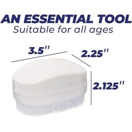 Clippermill Wilbarger Therapy Brush, Sensory Deep Pressure Brush for Occupational Therapy, White (Pack of 1)
