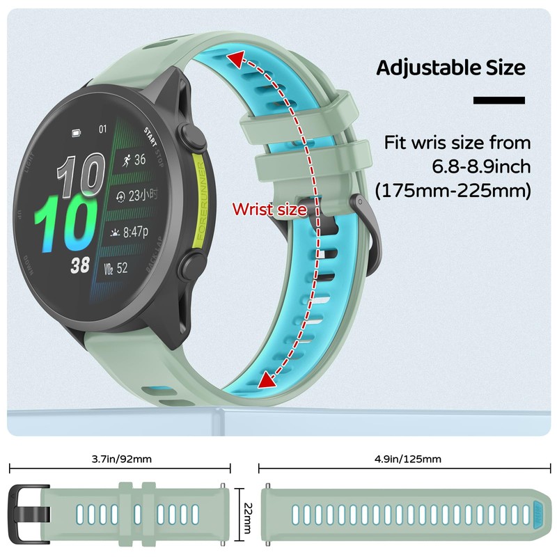 U-LIMVE Watch Band for Garmin Forerunner 970/Forerunner 965/Forerunner 955/Forerunner 945/Forerunner