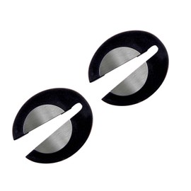 2 Pieces Silver Wine Foil Cutter Capsule Cutter for Wine Bottles Stainless Steel Design Foil Cutter, Professional Foil Remover with Rustproof Blades, Safe & Fast Aluminium Foil Cutter for W