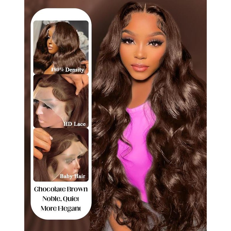 Outdoorfun Mamushow #1 Jet Black and #4 Chocolate Brown 13x6