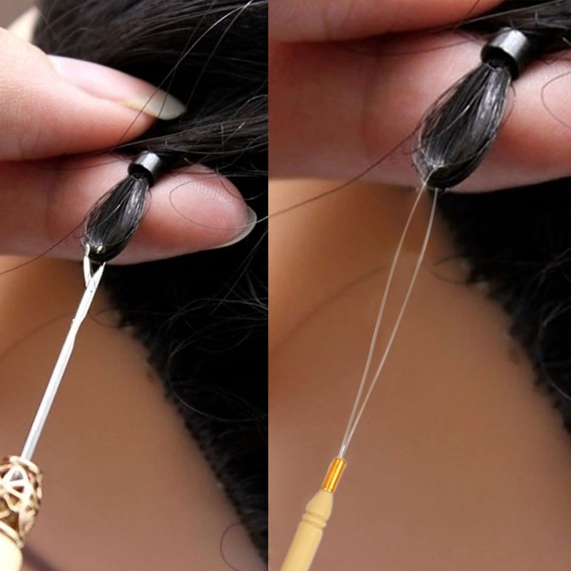 Hair Extension Tool Kit, Bead Device Tool, Silicone Lined Links