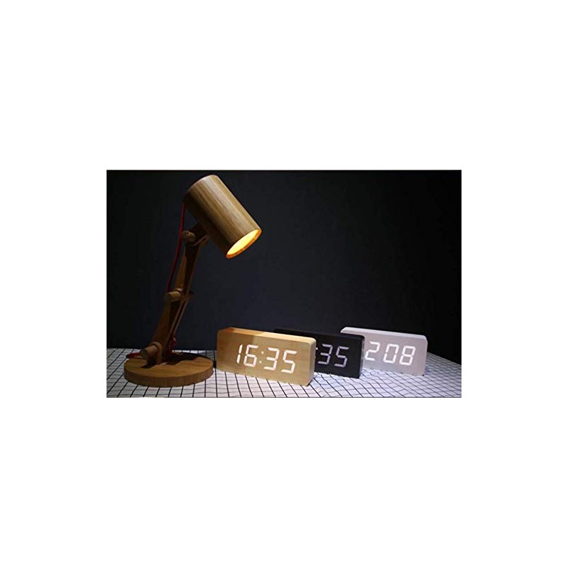 Table Clock, Digital Calendar, Temperature Display, Alarm Function, Desk Clock,