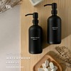 MaisoNovo Soap Dispenser 1-Piece Set | 16.9oz Black Bottles with