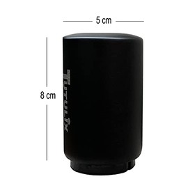 Destapador de cerveza, abridor de botellas automático de acero inoxidable negro con imán para las corcholatas, ideal en hogar, bar o restaurante con diseño vanguardista y calidad premium