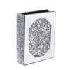 Pibeyer Mirrored Book Vase, Crush Diamond Flower vases for Bookshelf,