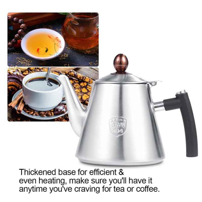 1.2L Stainless Steel Stove top Teapot Tea Coffee Pot Kettle