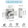 PATIKIL Cabinet Password Latch, Zinc Alloy Keyless Combination Lock 3-Digit