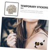 TOVINANNA 12sheets Leopard Print Temporary Stickers for Women of Foil