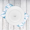 ChitChat Ware Porcelain Dinner Plates, 4Pcs White Round Dessert or