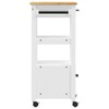 TREATLIFE HOME Wooden Kitchen Trolley for Added Storage and Organization,