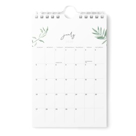 Karto Mini Wall Calendar 2025-2026 - Vertical 6x9 inch July 2025 to December 2026 - Small, Versatile, and Easy Planning with the Aesthetic Desk Monthly Calendar - Greenery