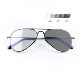 YIMI Photochromic Blue Light Blocking Glasses UV400 Sunglasses Anti Eyestrain Computer Gaming Blue Light Screen Blocker Glasses Clear Lens Anti Glare Eye Protection Eyewear for Men Women