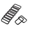 sourcing map Metal Rectangle Ring Buckles 38x20mm for Bags Belts