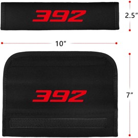 Zekangya 2PCS Seat Belt Covers Seatbelt Pad Strap Shoulder Pad Suit for Dodge Challenger Durango SRT 392 Accessories