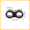 REPAIROCK 4pcs Black AN8 16mm Hose Separator Clamp Adapter with