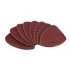 50pk Hook and Loop 140mm Sanding Triangle pads Discs Mixed