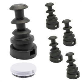 WAGNER QuickClick® chair glides reversible wool felt + plastic I 4pcs. set glides for insertion into round tubes - DUO - Inner diameter Ø 14 mm/outer diameter Ø 18 mm - Made in Germany - 15832100