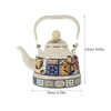 Luxshiny Enamel Teapot Japanese Enamel Kettle Stove Top Kettle Retro