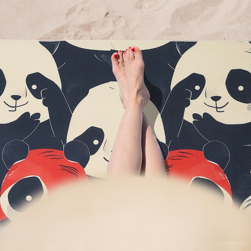 MAYCARI Beach Towel 80 x 180 cm Beach Towels Lightweight
