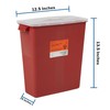 McKesson Sharps Container, Stackable, Locking Lid, Red, 3 gal, 12