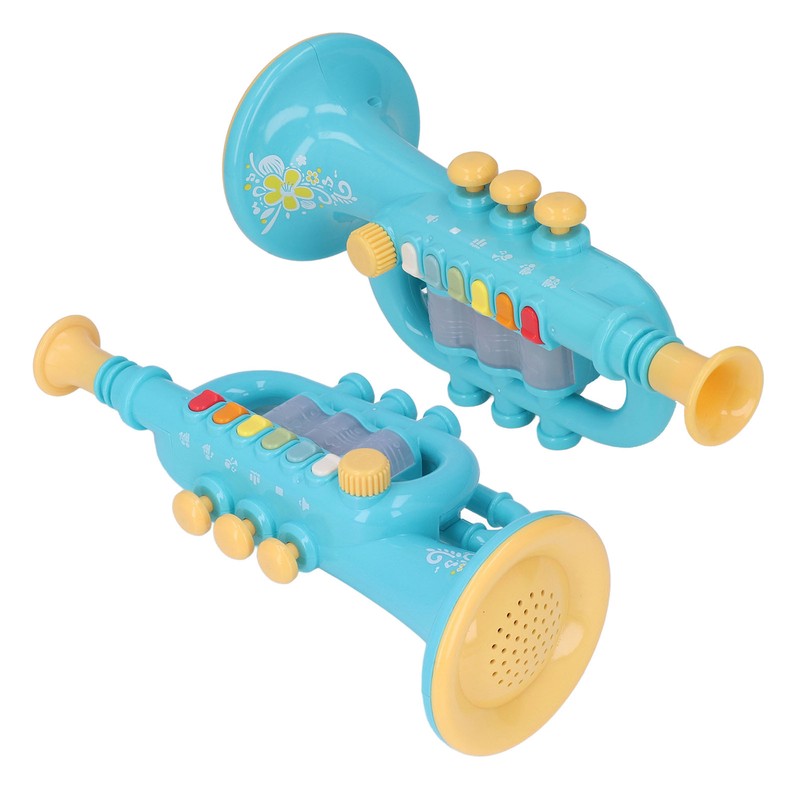 Horn Toy Simulation Design Dynamic Lighting Effect Musical Instrument Horn