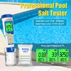 Yewhick Pool Salt Tester pH and Salt Meter for Saltwater