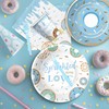 Suhelkit Donut Baby Sprinkle Decorations For Boy - Blue Sprinkled
