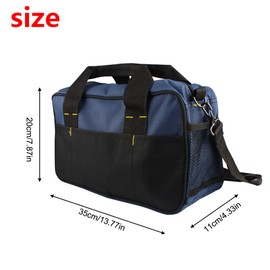 Andux 13.7 Inch Storage Tool Bag, Multi-Purpose Organiser Handbag, Oxford Fabric Electrician Shoulder Bags, WJSNB-09 Multi-Way