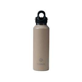 Revomax 2 Carbonated Vacuum Insulated Bottle, 20 oz (592 ml), 18 Hours, Cold for 36 Hours (Sand Beige)