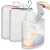 3Pcs Hanging Laundry Bags for Socks with S Hooks, 12
