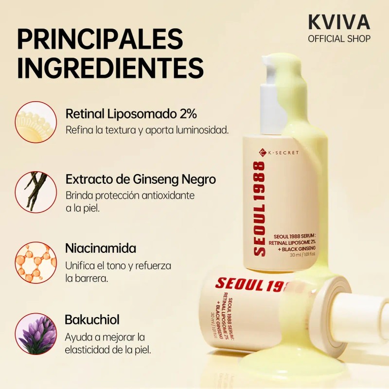 Ksecret Seoul 1988 Sérum Antiarrugas Iluminador Retinal 30ml