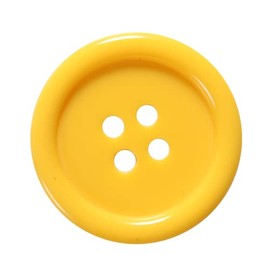 60 botones amarillos – Botones amarillos grandes de resina de 1 pulgada (25 mm) para manualidades y costura