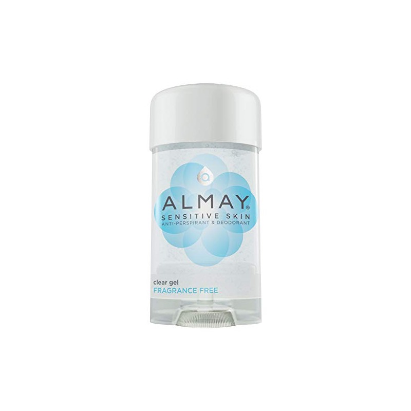 Almay Sensitive Skin Clear Gel Anti-Perspirant & Deodorant, Fragrance Free,2.25