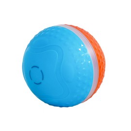 YUCHONG Dog Ball, Electric Ball, Glowing Ball, Obstacle Detection, Washable, Run, Rotate, Bounce Function, Natural Rubber, Stress Relief, Lack of Exercise, Birthday Gift, Blue/Orange