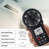 Anemometer Handheld Wind Speed Meter, Kethvoz Digital Air Flow Meter