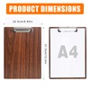 Clipboards,12 Pack Wooden Clipboard Hardboard,Standard A4 Letter Size Wood Clip