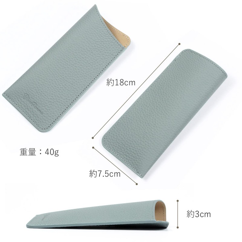 Blampom bp-2014 Women's Glasses Case, Leather, Genuine Leather, Fashionable and