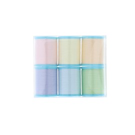 FUJIX 1122300-Z6 Sewing Thread Shappes Span No. 60, 200m Roll, Pastel, 6 Color Set