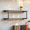 TREATLIFE HOME Maximize Space with Wall-Mounted Rack, 2-Tier Shelf for