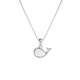 Collar de Ballenas para Mujer QWONEKOU,Collar de Beluga Perlas Nácar,Joyería de Moda - Regalo Ideal para Mujeres,Regalos Cumpleaños, San Valentin Regalos 10029