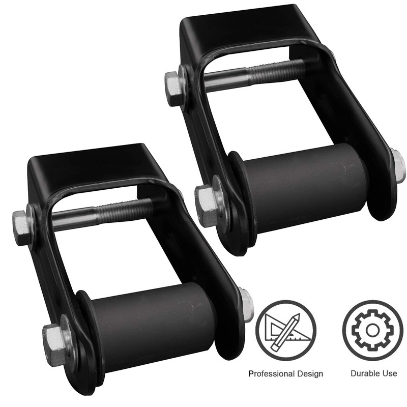 2pcs Rear Leaf Spring Shackle Kit (Left Driver & Right