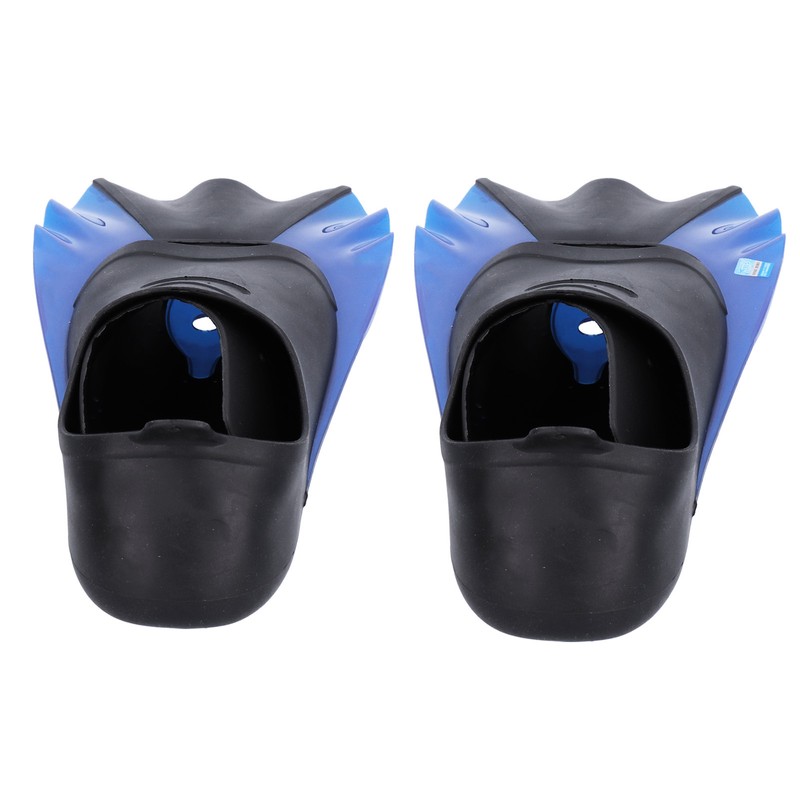Short Diving Training Fins Full Foot AntiSlip Soft Flippers for