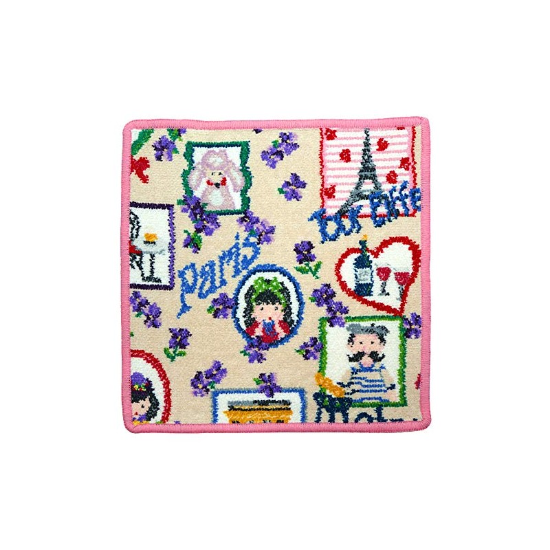 FEILER Tour De Paris Handkerchief, Pink Hand Towel, 9.8 inches
