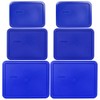Pyrex (2) 7212-PC 11 Cup, (2) 7211-PC 6 Cup, &