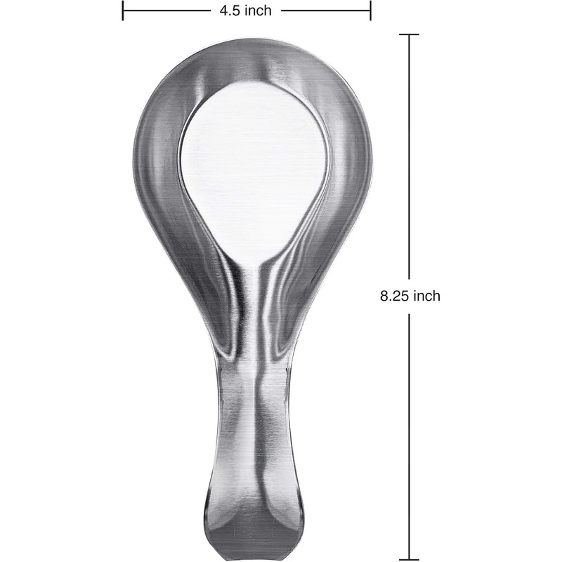 Oggi Descanso de acero para cuchara, Stainless, 8.25 inch by