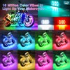 16Pods Motorcycle LED Lights Kits with Brake Turn Signal, Motorcycle