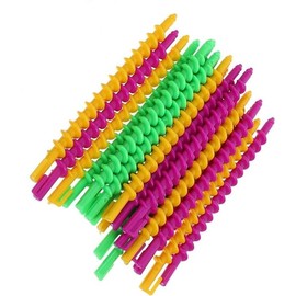 Spiral Hair Perm Rods Plastic,20Pcs Plastic Hairdressing Spiral Hair Perm Rod,Spiral Hair Roller Hair Styling Roller Spiral Rod,Plastic Spiral Hair Perm Rod Spiral Rod Barber Hairdressing Hair Roller