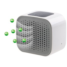 Newgen Medicals Mini Air Purifier: 3-in-1 Design USB Air Purifier, HEPA & Activated Carbon Filter, Ionizer (Air Conditioner, Air Purifier Desk, Air Freshener)