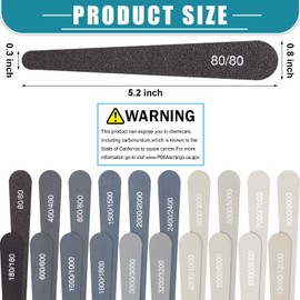 20 Pcs Honoson Sanding Sticks for Plastic Models Polishing Sticks Assorted Metal and Wood Sanding Tools Accessory for Model Craft Amateur Beginner(Low Grits and High Grits,Water Drop Style)